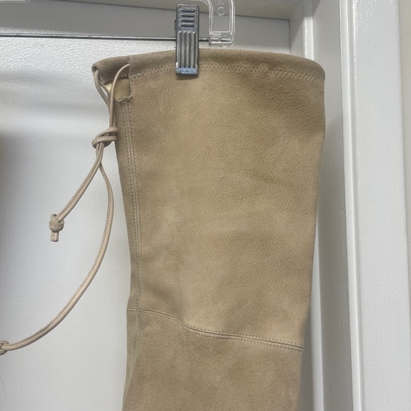 STUART WEITZMAN SUEDE THIGH HEELED BOOTS - Picture 3 of 14